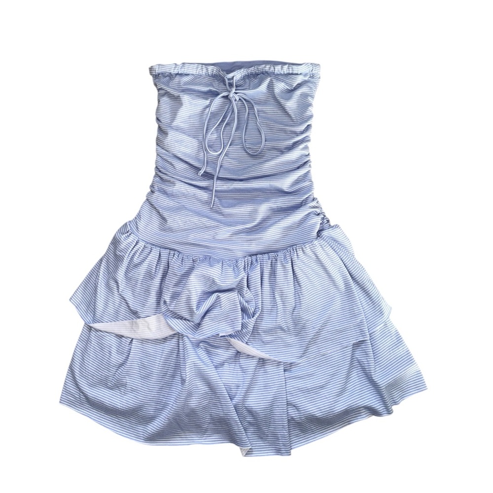 hollister blue stripe minidress